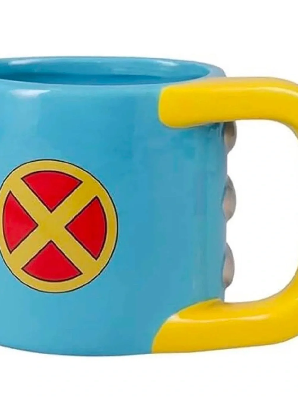 Marvel X-Men Wolverine Shaped Mug - Blue, Yellow, Gray